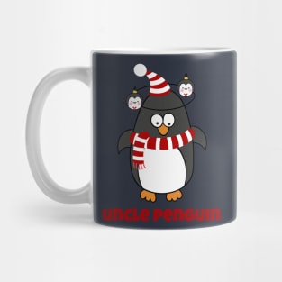 Mens Christmas Penguin Pajama Animal Costume Uncle Penguin Shirt T-Shirt Mug